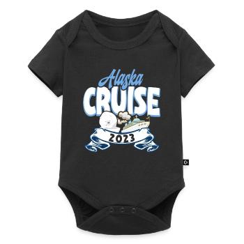 Croisière Voyageurs Alaska Croisière - Body à manches courtes Premium Bébé - noir - Devant