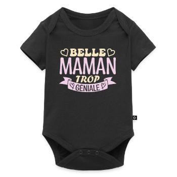 Belle maman trop géniale. cadeau belle maman. mère - Body à manches courtes Premium Bébé - noir - Devant