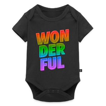 Merveilleux | Brillez avec une énergie LGBTQ positive - Body à manches courtes Premium Bébé - noir - Devant