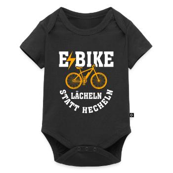 Les retraités du vélo électrique sourient au lieu de haleter - Body à manches courtes Premium Bébé - noir - Devant