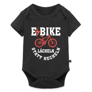 Les retraités du vélo électrique sourient au lieu de haleter - Body à manches courtes Premium Bébé - noir - Devant