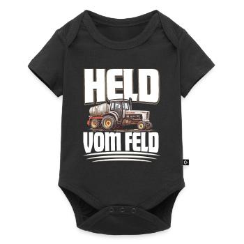 Landwirt Held Vom Feld - Baby Premium Kurzarmbody - Schwarz - Vorne
