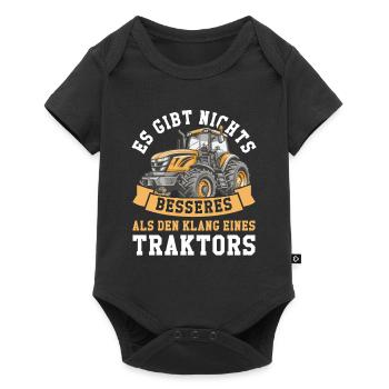 Landwirt Traktorsammler - Baby Premium Kurzarmbody - Schwarz - Vorne