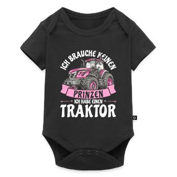 Landwirt Landwirtin - Baby Premium Kurzarmbody - Schwarz - Vorne