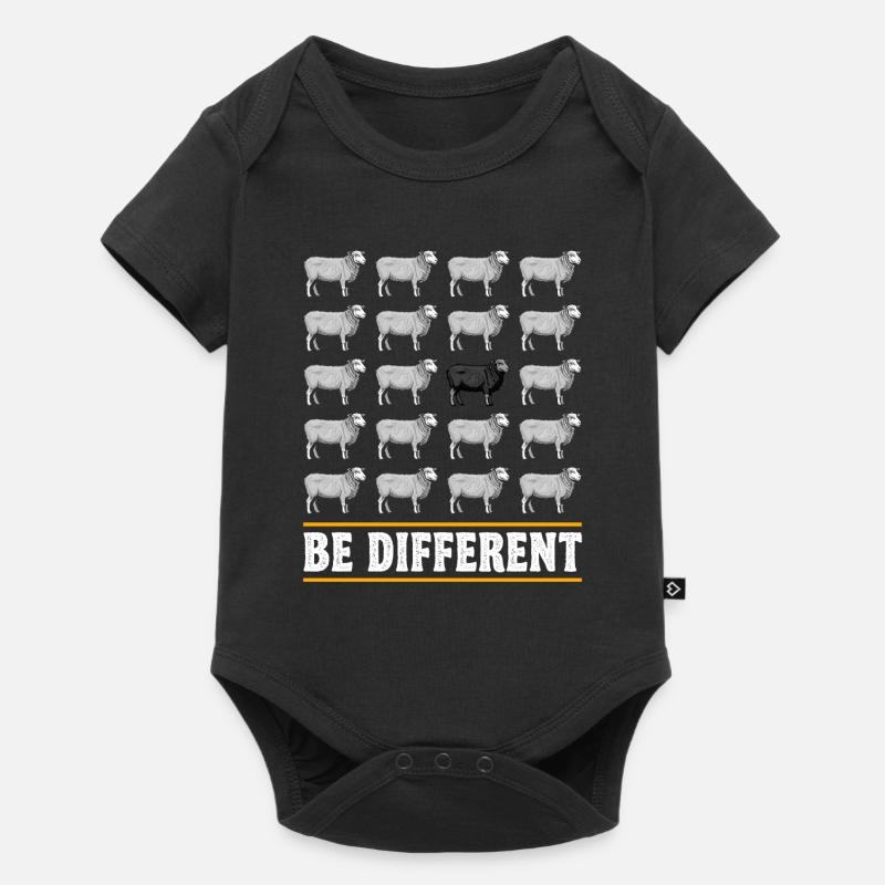 Schwarzes Schaf schwarze Schafe sei anders Schaf - Baby Premium Kurzarmbody - Schwarz