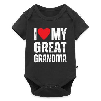 I Love My Great Grandma - Baby Premium short-sleeve bodysuit - black - Front