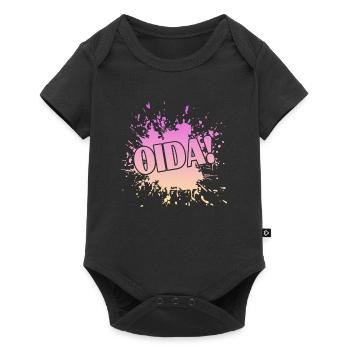 Oida - Baby Premium Kurzarmbody - Schwarz - Vorne