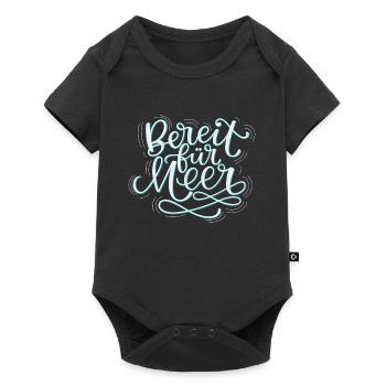 Bereit Für Meer - Baby Premium Kurzarmbody - Schwarz - Vorne