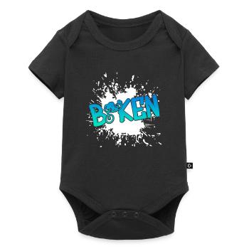 Biken Fahrrad Downhill - Baby Premium Kurzarmbody - Schwarz - Vorne
