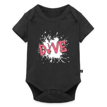 tauchen, diving, taucher, apnoe - Baby Premium Kurzarmbody - Schwarz - Vorne
