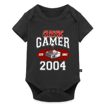 Video Gaming 20 Geburtstag 2004 Classic Gamer - Baby Premium Kurzarmbody - Schwarz - Vorne