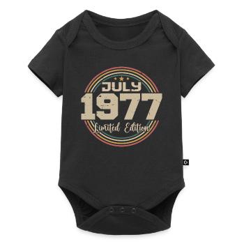 1977 Anniversaire Juillet 1977 Cadeau Juillet 1977 - Body à manches courtes Premium Bébé - noir - Devant