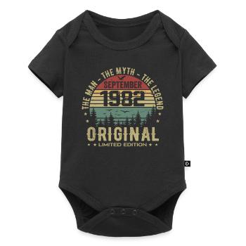 Original Birthday 1982 - September 1982 Gift - Baby Premium short-sleeve bodysuit - black - Front