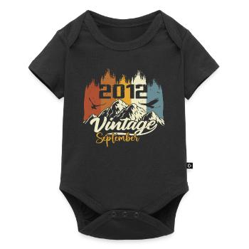 Legends Were Born In September 2012 Vintage 2012 - Baby Premium short-sleeve bodysuit - black - Front