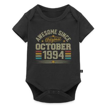 Born in October 1994 | Birthday October 1994 - Baby Premium short-sleeve bodysuit - black - Front