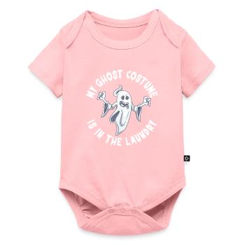 Mon costume de fantôme est dans la lessive drôle - Body à manches courtes Premium Bébé - rose - Devant