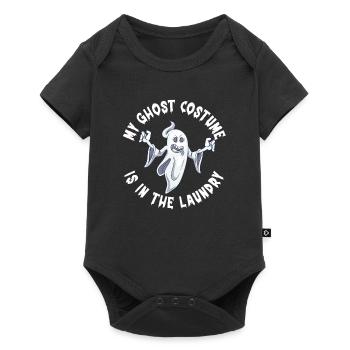 Mon costume de fantôme est dans la lessive drôle - Body à manches courtes Premium Bébé - noir - Devant