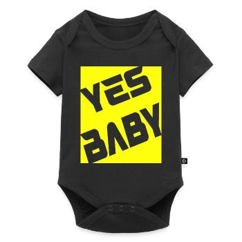 Yes Baby - Baby Premium Kurzarmbody - Schwarz - Vorne