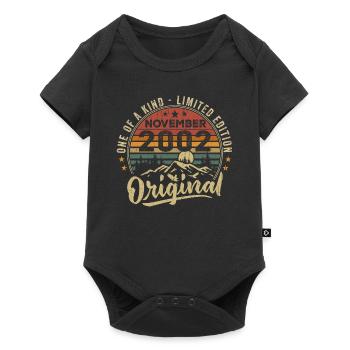 Vintage November 2002 Retro Gift November 2002 - Baby Premium short-sleeve bodysuit - black - Front