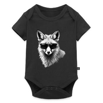 Fox Sunglasses Animal Motif Fox Love Fox - Baby Premium short-sleeve bodysuit - black - Front