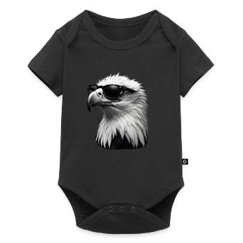 Eagle Sunglasses Animal Motif Art Eagle - Baby Premium short-sleeve bodysuit - black - Front