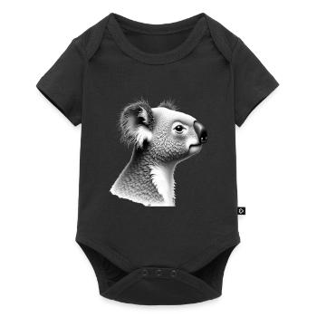 Koala Black White Outfit Animal Motif Art Koala - Baby Premium short-sleeve bodysuit - black - Front