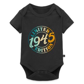 80th Birthday 1945 Limited Edition 80th Anniversary - Baby Premium short-sleeve bodysuit - black - Front