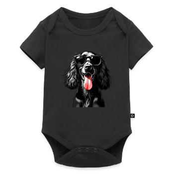Cocker Spaniel Dog Animal Motif Funny Dogs - Baby Premium short-sleeve bodysuit - black - Front