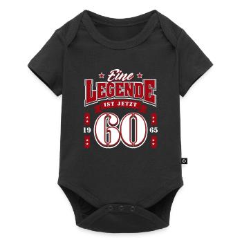 60e anniversaire 1965 Légende 60 ans - Body à manches courtes Premium Bébé - noir - Devant
