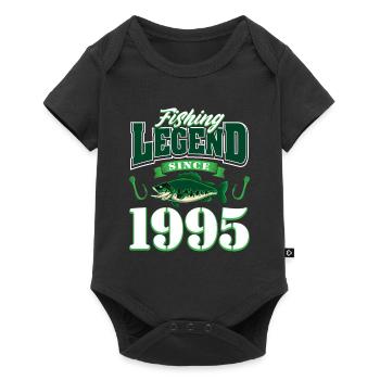 30th Birthday 1995 Man Angler Gifts for - Baby Premium short-sleeve bodysuit - black - Front