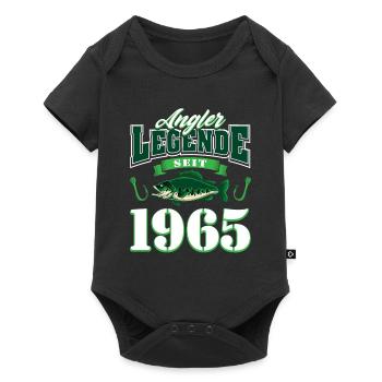 60th Birthday 1965 Man Angler Gifts for - Baby Premium short-sleeve bodysuit - black - Front