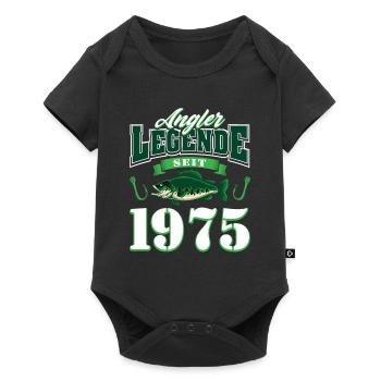 50th Birthday 1975 Man Angler Gifts for - Baby Premium short-sleeve bodysuit - black - Front