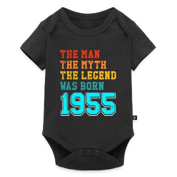70e anniversaire en 1955 : l’homme du mythe - Body à manches courtes Premium Bébé - noir - Devant