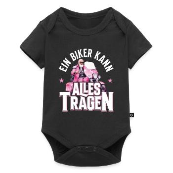 Funny motorcyclist biker saying design - Baby Premium short-sleeve bodysuit - black - Front