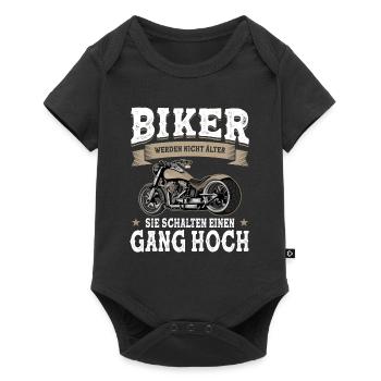 Motorcycle Biker Funny Motorcyclist Gifts - Baby Premium short-sleeve bodysuit - black - Front