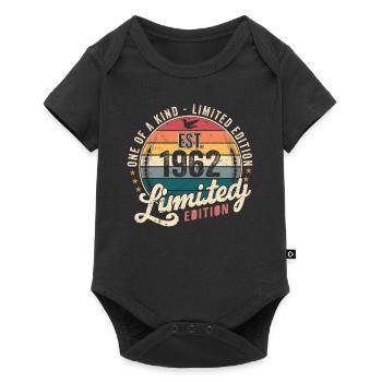 Birthday Gift 1962 Vintage 1962 Retro 1962 - Baby Premium short-sleeve bodysuit - black - Front