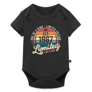 Geburtstagsgeschenk 1967 Jahrgang 1967 Retro 1967 - Baby Premium Kurzarmbody - Schwarz - Vorne