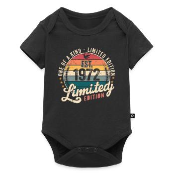 Birthday Gift 1972 Vintage 1972 Retro 1972 - Baby Premium short-sleeve bodysuit - black - Front