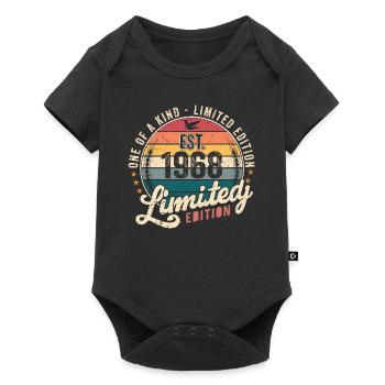 Birthday Gift 1968 Vintage 1968 Retro 1968 - Baby Premium short-sleeve bodysuit - black - Front