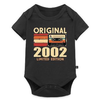 Geburtstag 2002 - Legendär Seit 2002 Geschenk 2002 - Baby Premium Kurzarmbody - Schwarz - Vorne
