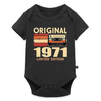Birthday 1971 - Legendary since 1971 Gift 1971 - Baby Premium short-sleeve bodysuit - black - Front