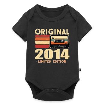 Geburtstag 2014 - Legendär Seit 2014 Geschenk 2014 - Baby Premium Kurzarmbody - Schwarz - Vorne
