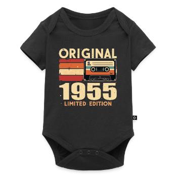 Anniversaire 1955 - Légendaire depuis 1955 Cadeau 1955 - Body à manches courtes Premium Bébé - noir - Devant