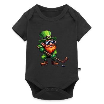 Hockey sur glace Leprechaun Sports Saint-Patrick - Body à manches courtes Premium Bébé - noir - Devant