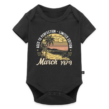 Birthday March 1979 - 46.Birthday - March 1979 - Baby Premium short-sleeve bodysuit - black - Front
