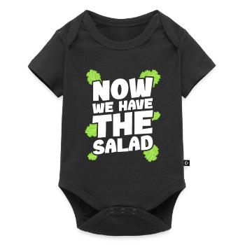Denglisch Now we have the salad - Baby Premium short-sleeve bodysuit - black - Front