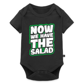 Maintenant, nous avons la salade Funny Denglish - Body à manches courtes Premium Bébé - noir - Devant