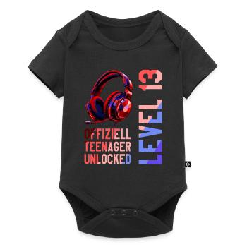 13th Birthday Boy - Baby Premium short-sleeve bodysuit - black - Front