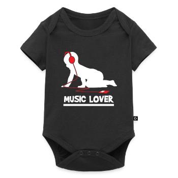 Music Lover Baby - Idée cadeau - Body à manches courtes Premium Bébé - noir - Devant