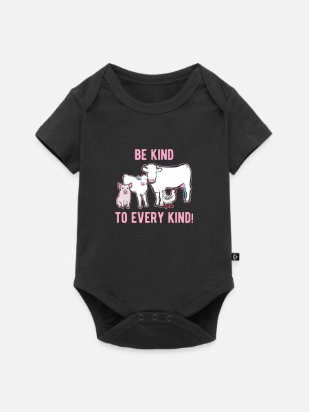 Be nice to animals - Baby Premium short-sleeve bodysuit - black